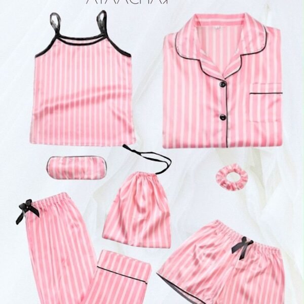 Silk 7-Piece PJ set (PK)