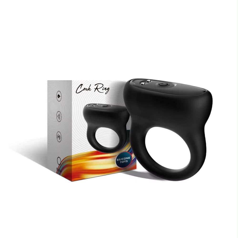 9-Mode Vibrating Couple's Ring with Interchangeable Sleeves
